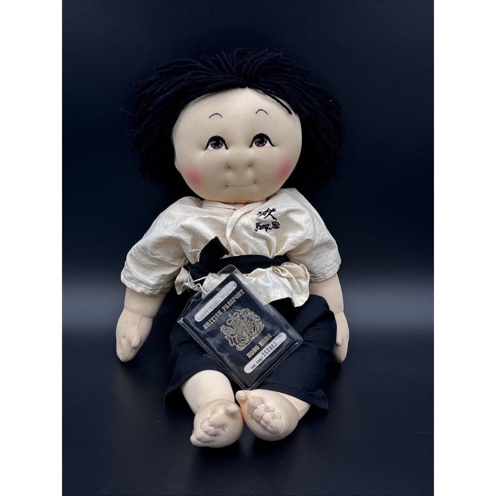 Vintage 1984 Rice Paddy Babies Kung Fu Doll Benedict Hong Kong Original Passport